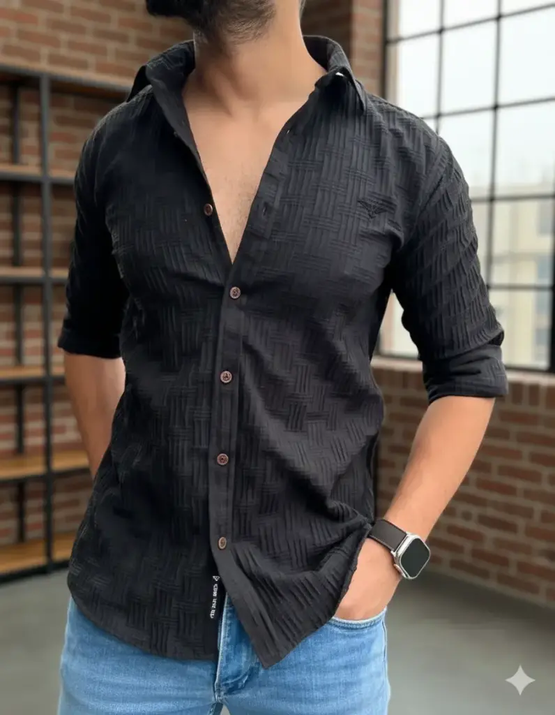 The 'King' Vibe Casual Black Zipper Sweatshirt (M, Black)